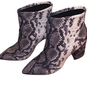Charles David Snake Print Boots